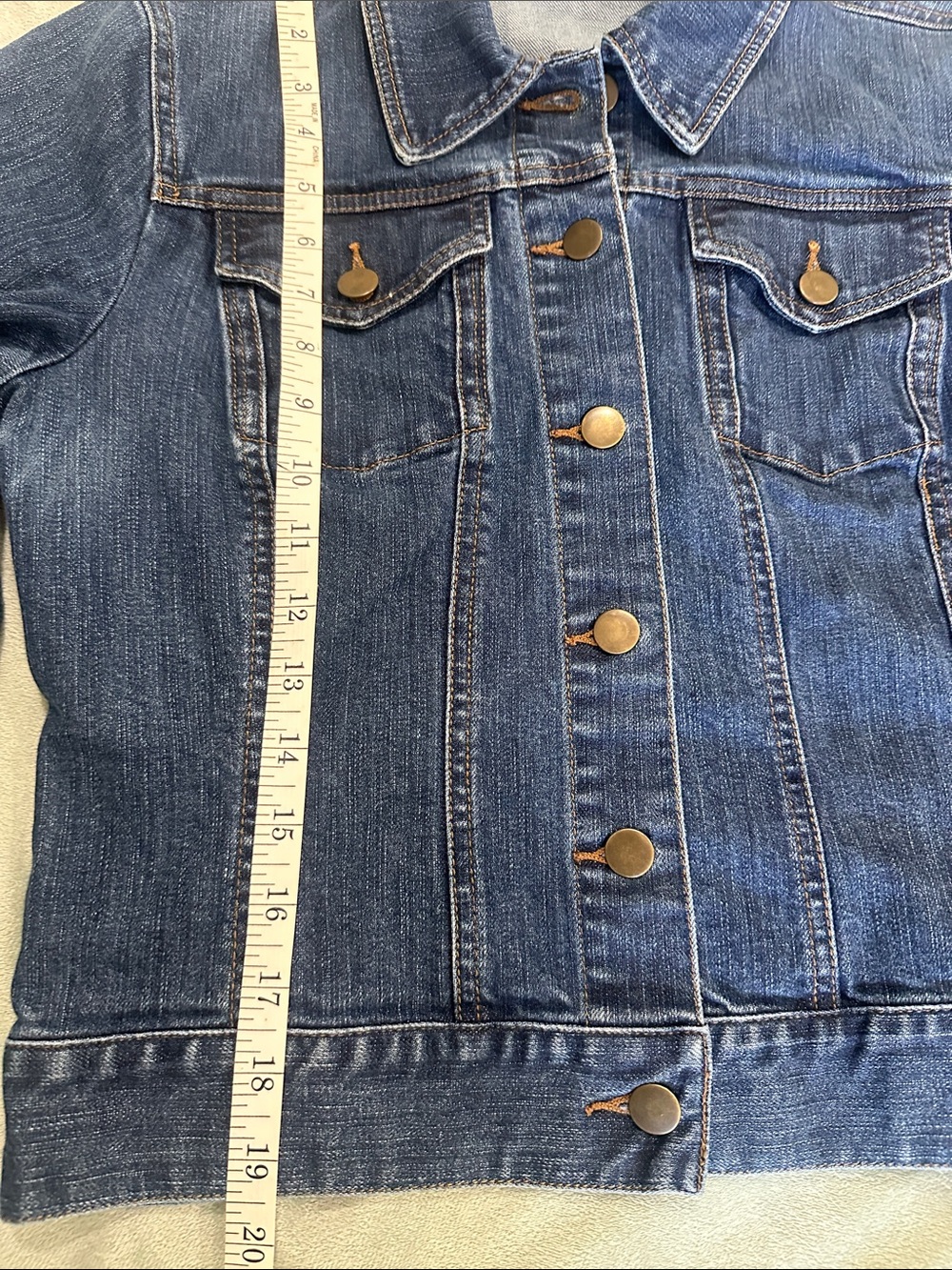 Krush Denim Jacket size M cotton blend - Picture 5 of 8